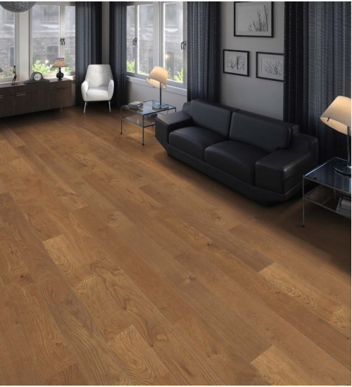 德国汉诺地板三层橡木Plank 1-Strip 140 2V Smoked Oak Markant brushed 541712