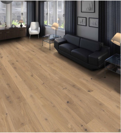 德国汉诺地板三层橡木Plank 1-Strip 140 2V Oak Puro White Sauvage brushed 541720
