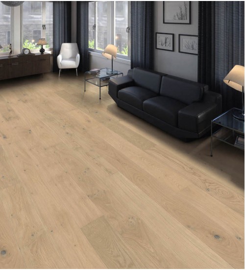 德国汉诺地板三层橡木Plank 1-Strip 180 2V Oak Light White Sauvage silk 541810
