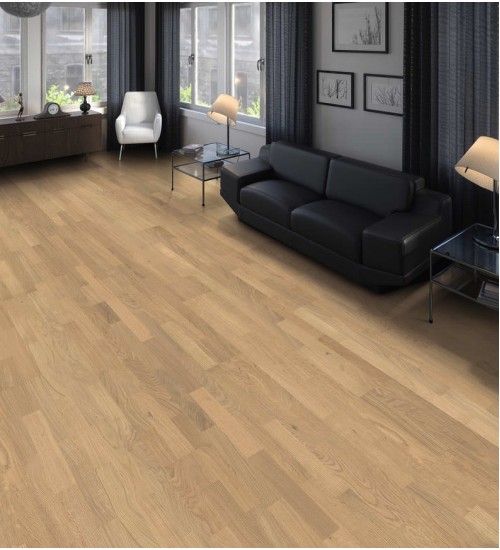 德国汉诺地板三层橡木Longstrip Oak Puro White Naturale brushed 541914
