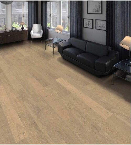德国汉诺地板三层橡木Strip Duna 4V Oak Light White Markant brushed 542109