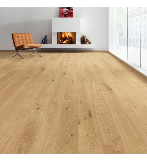 德国汉诺地板三层橡木Plank 1-Strip 180 2V Oak Invisible Universal brushed 548126