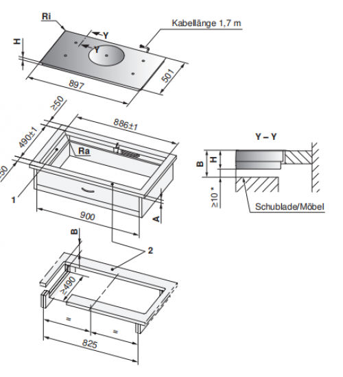 V-ZUG瑞族 CookTop V6000 I905电磁炉3111400008