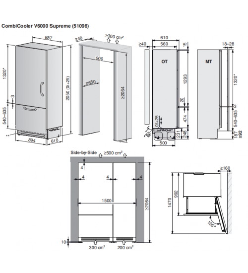 V-ZUG瑞族 Cooler V6000 Superme冰箱5109800012
