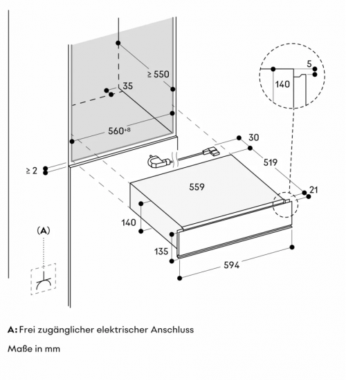 Gaggenau嘉格纳Minimalist系列GW251100/GW251130嵌入式真空抽屉