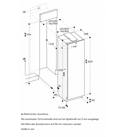 Gaggenau嘉格纳Vario Expressive系列RVF477190嵌入式冷冻冰箱