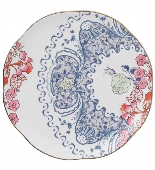 Wedgwood花间舞蝶系列4件套骨瓷餐盘礼盒餐具家用早餐
